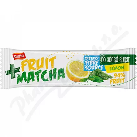 Sunvita Fruit Matcha baton owocowy cytrynowy 30g