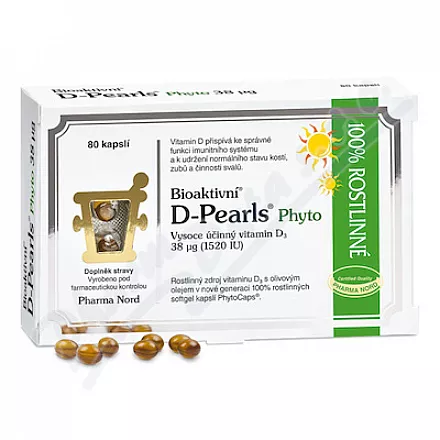 Pharma Nord Bioaktivní D-Pearls Phyto 38mcg cps.80