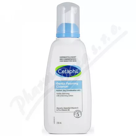 Cetaphil jemná čistící pěna 236ml - odličování,odličování obličeje,čištění obličeje,čistění pleti,