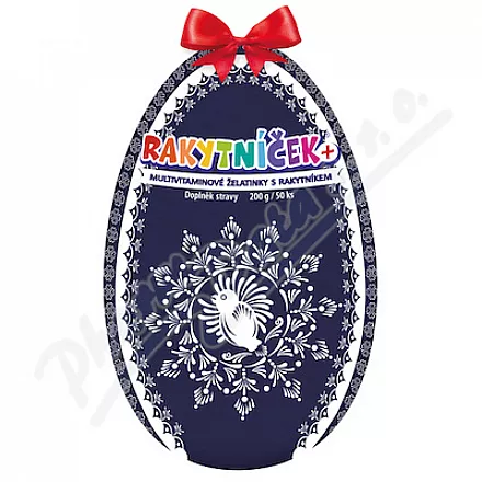Żelki RAKYTNÍČEK 50szt niebieskie jajko 2025