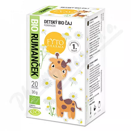 Herbatka rumiankowa dla dzieci od 1 tygodnia BIO 20x1,5gPhytopharma