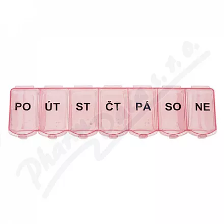 Dávkovač léků 7 dní růžový