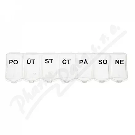 Dávkovač léků 7 dní čirý