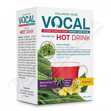 Vocal Hot drink s příchutí čer. rybízu sáčky 10ks