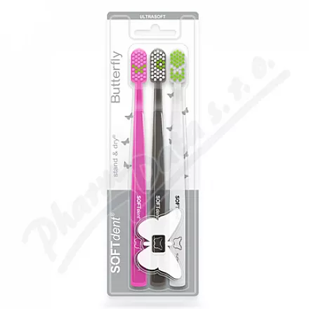 SOFTdent Szczoteczka do zębów motylek ULTRASOFT 3szt.
