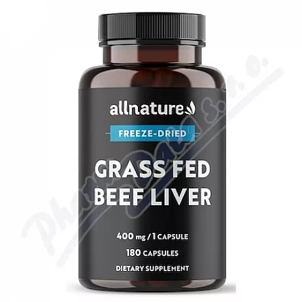 Allnature Grass Fed Beef Liver cps.180