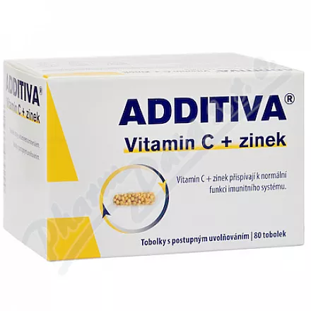 Additiva Witamina C zinek tob.80