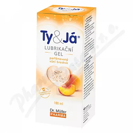 Lubrik.gel Ty&Já parf.vůní broskve 100ml Dr.Müller