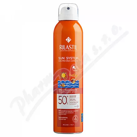 RILASTIL SUN przezroczysty spray dla dzieci SPF 50 200ml