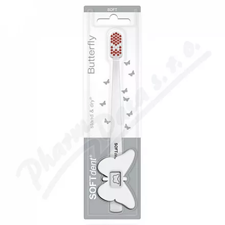 SOFTdent Butterfly zubní kartáček SOFT 1ks