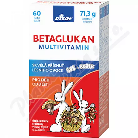 Vitar Kids Betaglucan Multiwitamina tbl.60