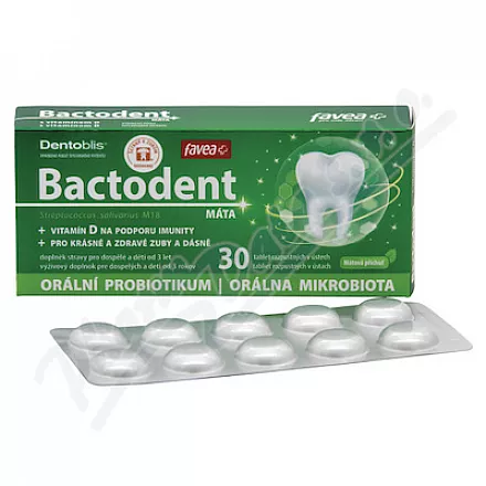 Favea Bactodent Máta tbl.30
