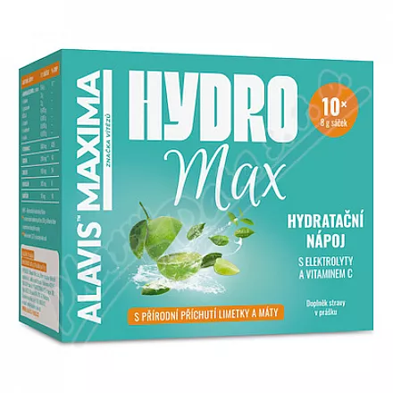 AM HydroMax napój nawilżający saszetki limonka/mięta 10x8g