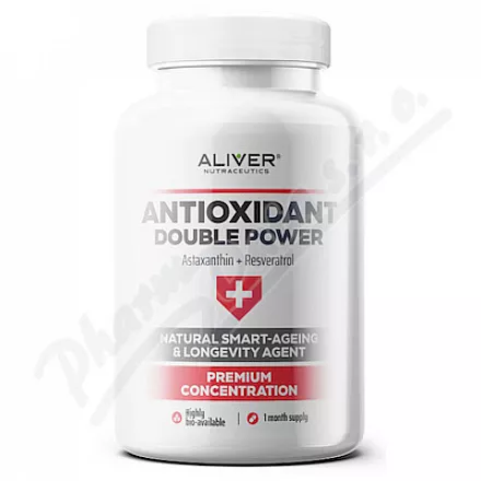 ALIVER Antioxidant Astaxanthin+Resveratrol cps.60