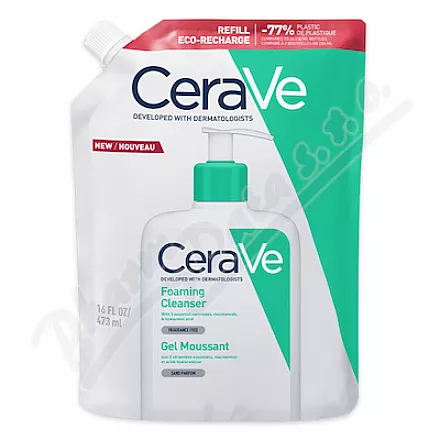 CeraVe Čisticí pěnící gel náplň 473ml - odličování,odličování obličeje,čištění obličeje,čistění pleti,