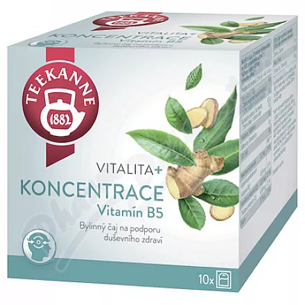 TEEKANNE Vitality Concentration z witaminą B5 herbata 10x1,8g