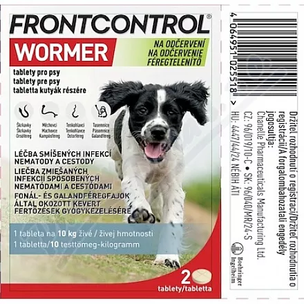 Frontcontrol Wormer pro psy tbl.2