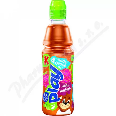 KUBÍK play voda&ovoce jablko-malina 400ml
