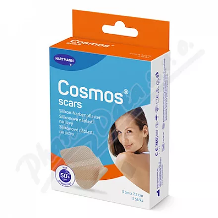Cosmos Scar náplast na jizvy silikon.5x7.2cm 5ks