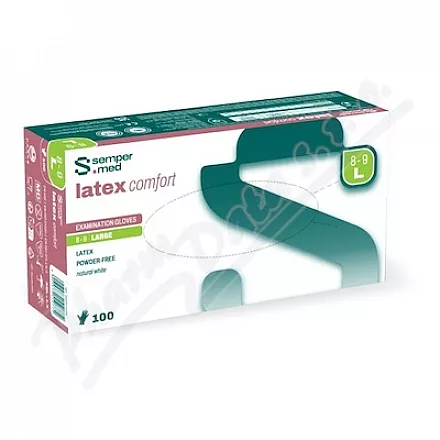Rukavice vyš.Sempermed comfort latex L/100ks
