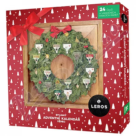 LEROS Ziołowy kalendarz adwentowy wieniec 24 torebki