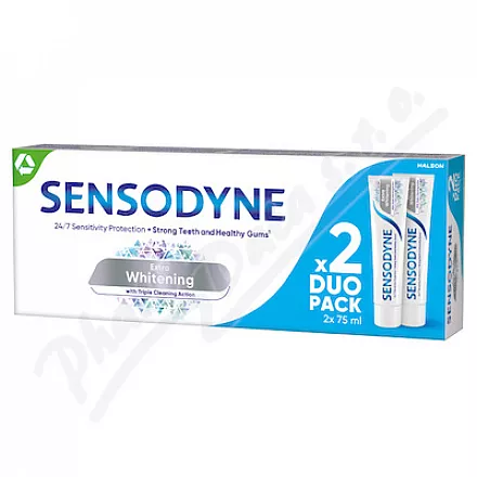 Sensodyne Extra Whitening zubní pasta 2x75ml