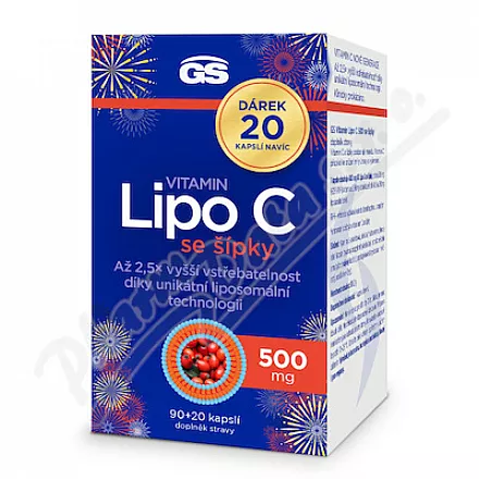 GS Vitamin Lipo C 500mg se šípky cps.90+20 dárek