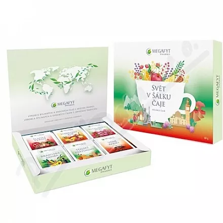 Megafyt Svět v šálku čaje kolekce čajů 6x5x2g