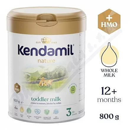 Kendamil Nature 3 batolecí mléko HMO+ 800g