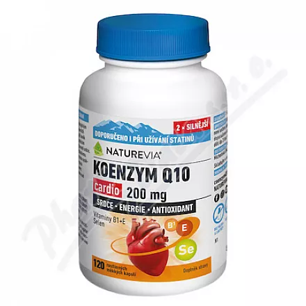NatureVia Koenzym Q10 cardio 200mg cps.120