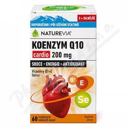 NatureVia Koenzym Q10 cardio 200mg cps.60