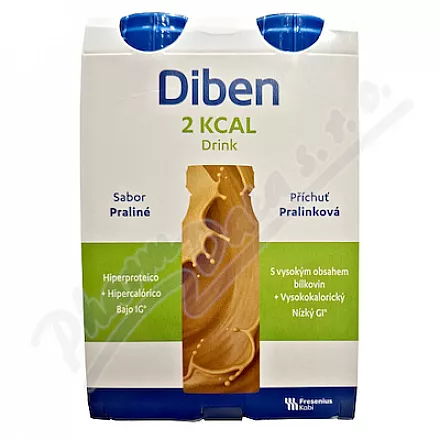 DIBEN 2 KCAL DRINK PŘÍCHUŤ PRALINKOVÁ