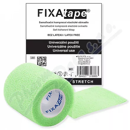 FIXAtape STRETCH samofix.obin.5x450cm fluor.green