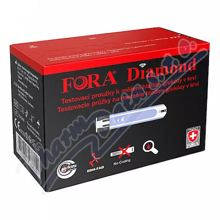 Testovací proužky FORA Diamond (TD-4365) pro měření cukru v krvi