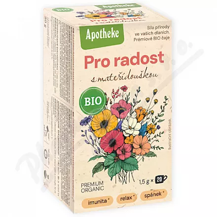 Apotheke BIO Pro radost s mateřídouškou čaj20x1.5g