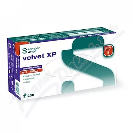 Rękawice bezpudrowe Sempermed Velvet XP S/200szt.