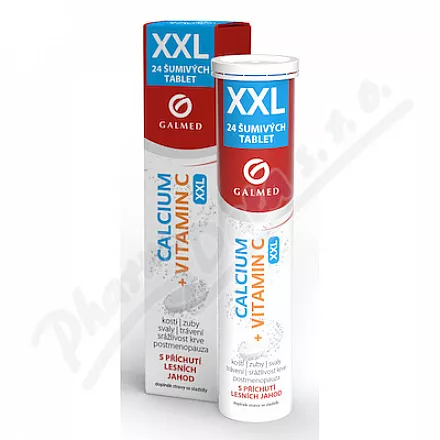 Calcium+Vitamin C XXL eff.tbl.24 Galmed