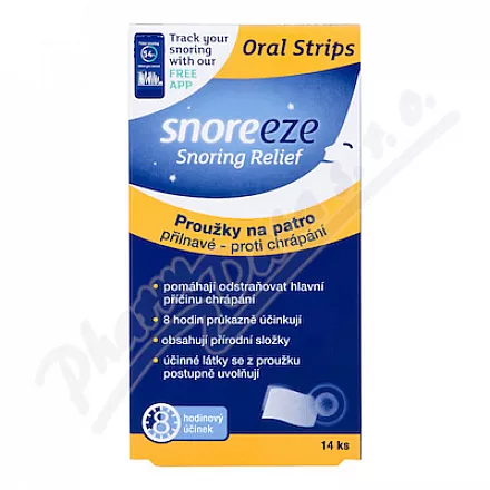 SNOREEZE Proužky přil.na patro proti chrápání 14ks