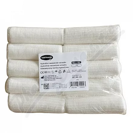 Hartmann Hydrofilowy nieplastyczny bandaż 12cmx10m 10szt