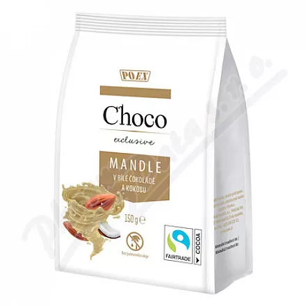POEX Choco Exclusive Migdały w białej czekoladzie.kokos150g