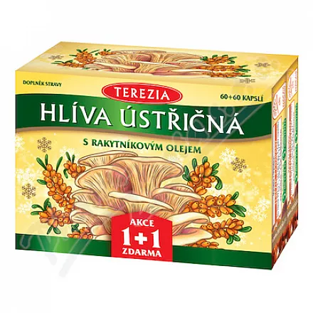 TEREZIA Boczniak ostrygowaty z olejem z rokitnika cps.60 60 2025