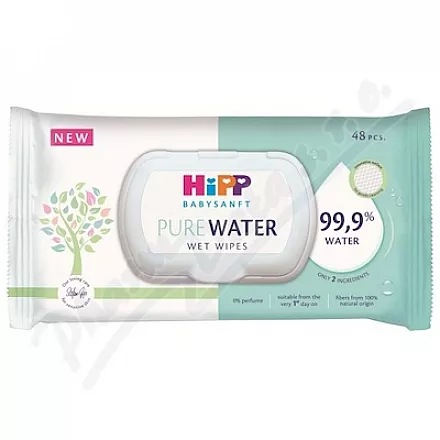 HiPP BabySANFT vlhčené ubrousky PureWater 48ks