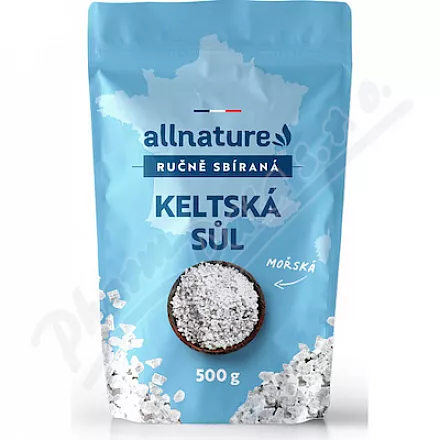 Allnature Keltská sůl mořská ručně sbíraná 500g