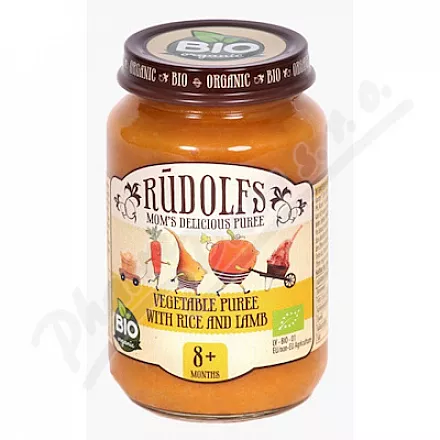 Rudolfs Warzywa z ryżem i jagnięciną 190g 8m 