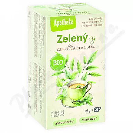 Apotheke BIO Zelený čaj 20x1.5g nový design