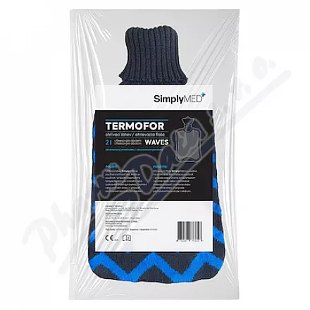 SimplyMed Termofor s pleteným obalem Waves 2L