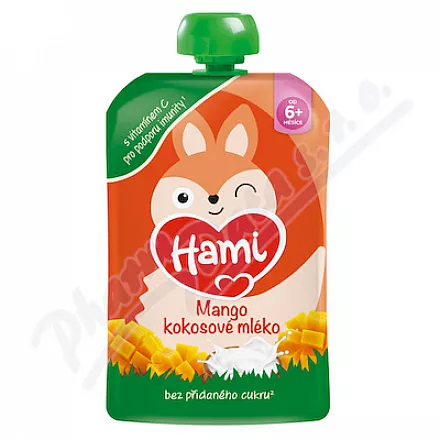 Hami Mango kokosové mléko kapsička 100g 6m+