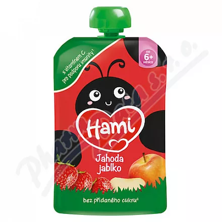 Hami Jahoda Jablko kapsička 100g 6m+