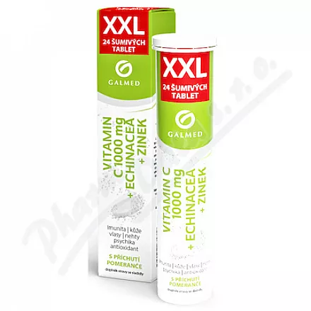 Vitamin C 1000mg echin.zinek eff.tbl.24 XXL Galmed