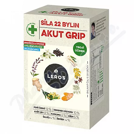 LEROS Síla 22 bylin akut grip 20x2.5g